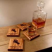 img_1391 Lake Winnipesaukee Design Red Oak Coasters – Set of 4