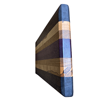 6 Edge Grain Hardwood Cutting Board – Cherry, Ambrosia Maple, Peruvian Walnut & Purpleheart (8″ × 15″ × 1.25″)