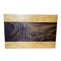 1 Hardwood Cutting Board – Cherry & Figured Walnut (15″ × 10″ × 0.75″)