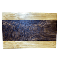 2 Hardwood Cutting Board – Cherry & Figured Walnut (15″ × 10″ × 0.75″)