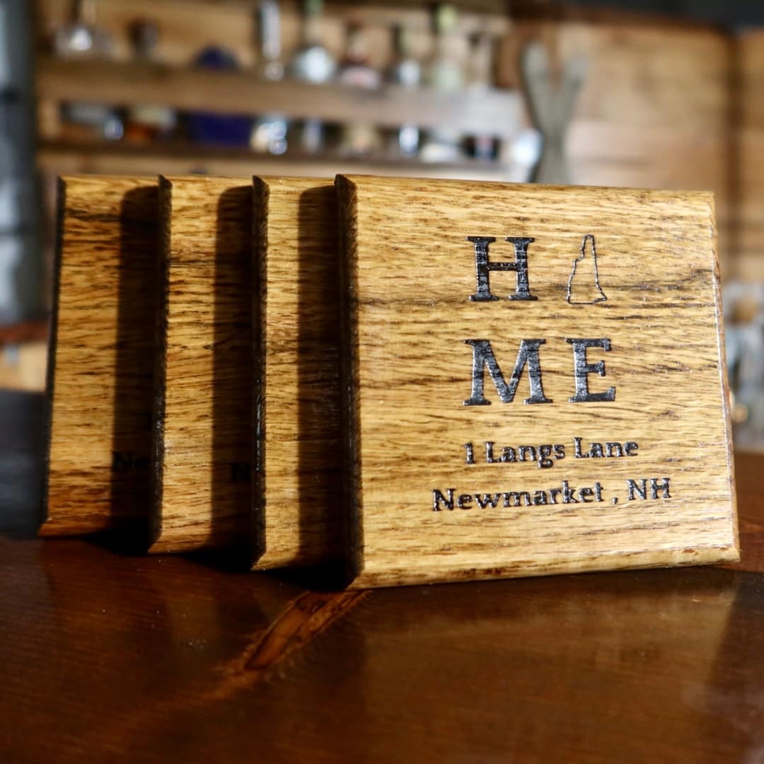 CUSTOM ORDER - Red Oak Coaster Set (Set of 4) - Image 4