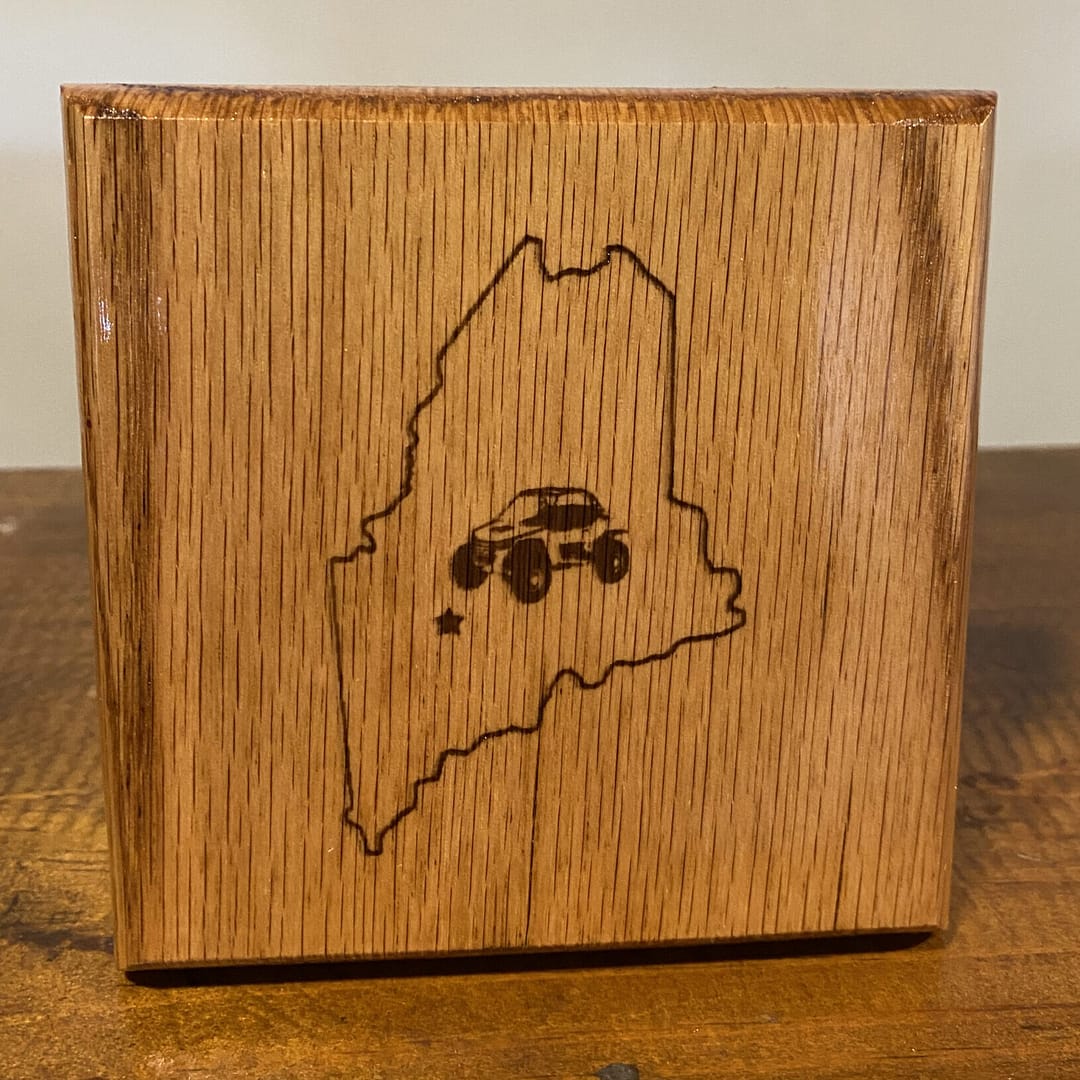 CUSTOM ORDER - Red Oak Coaster Set (Set of 4) - Image 6