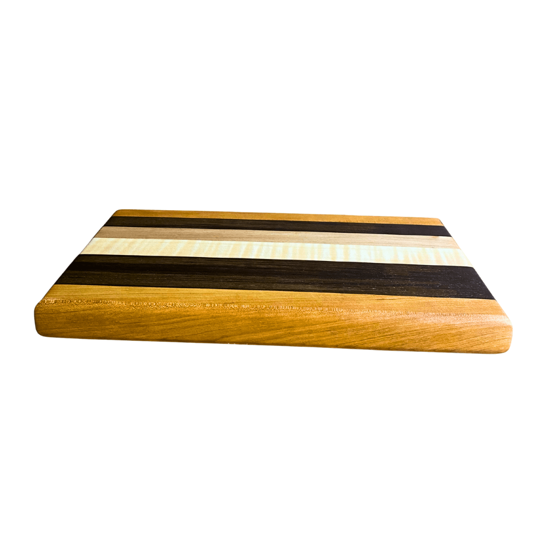 Edge Grain Hardwood Cutting Board | 6.5 x 1 x 1 | Walnut, Cherry & Ambrosia Maple - Image 3
