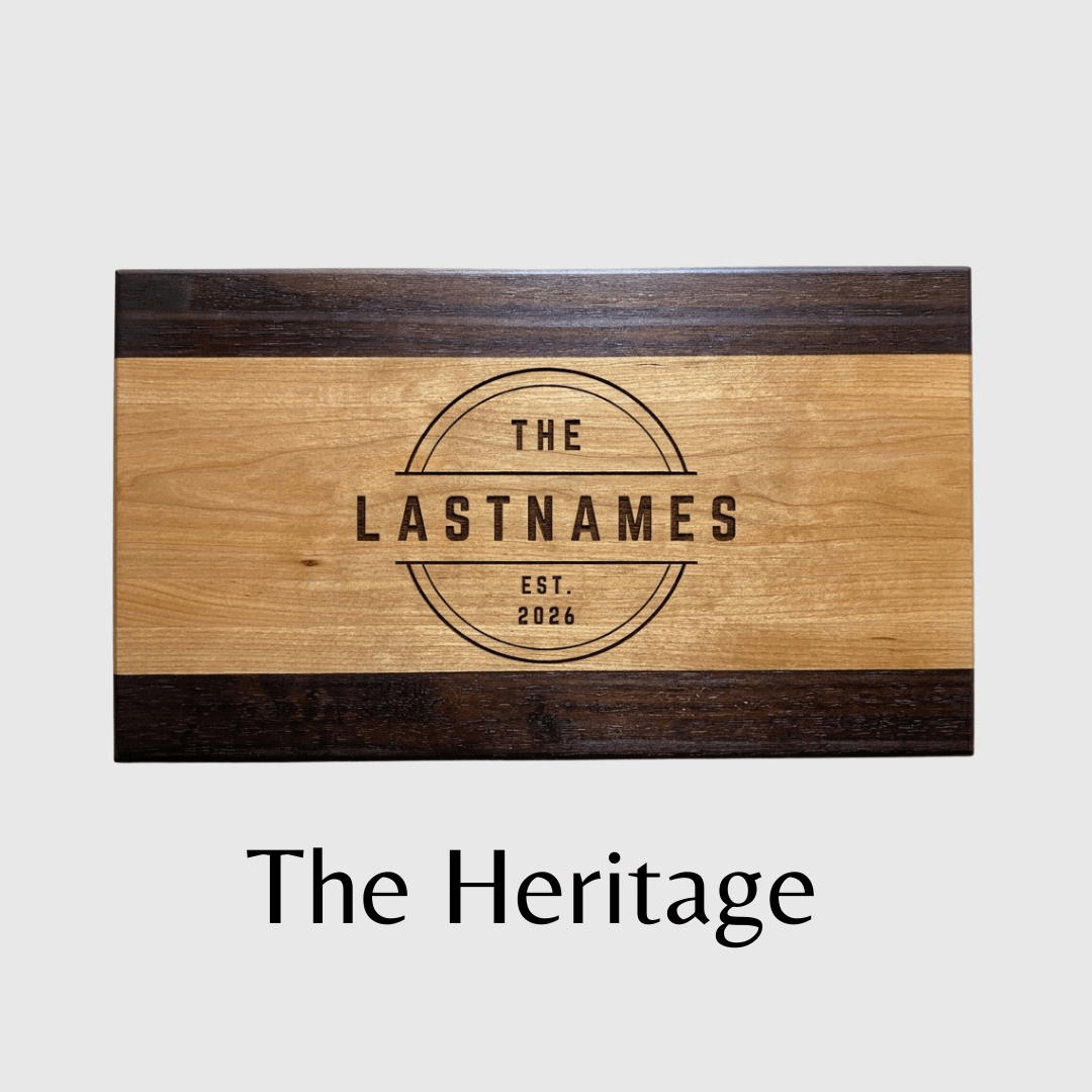 The Forever Board | Personalized Wedding Cutting Board | Walnut & Cherry - Image 3