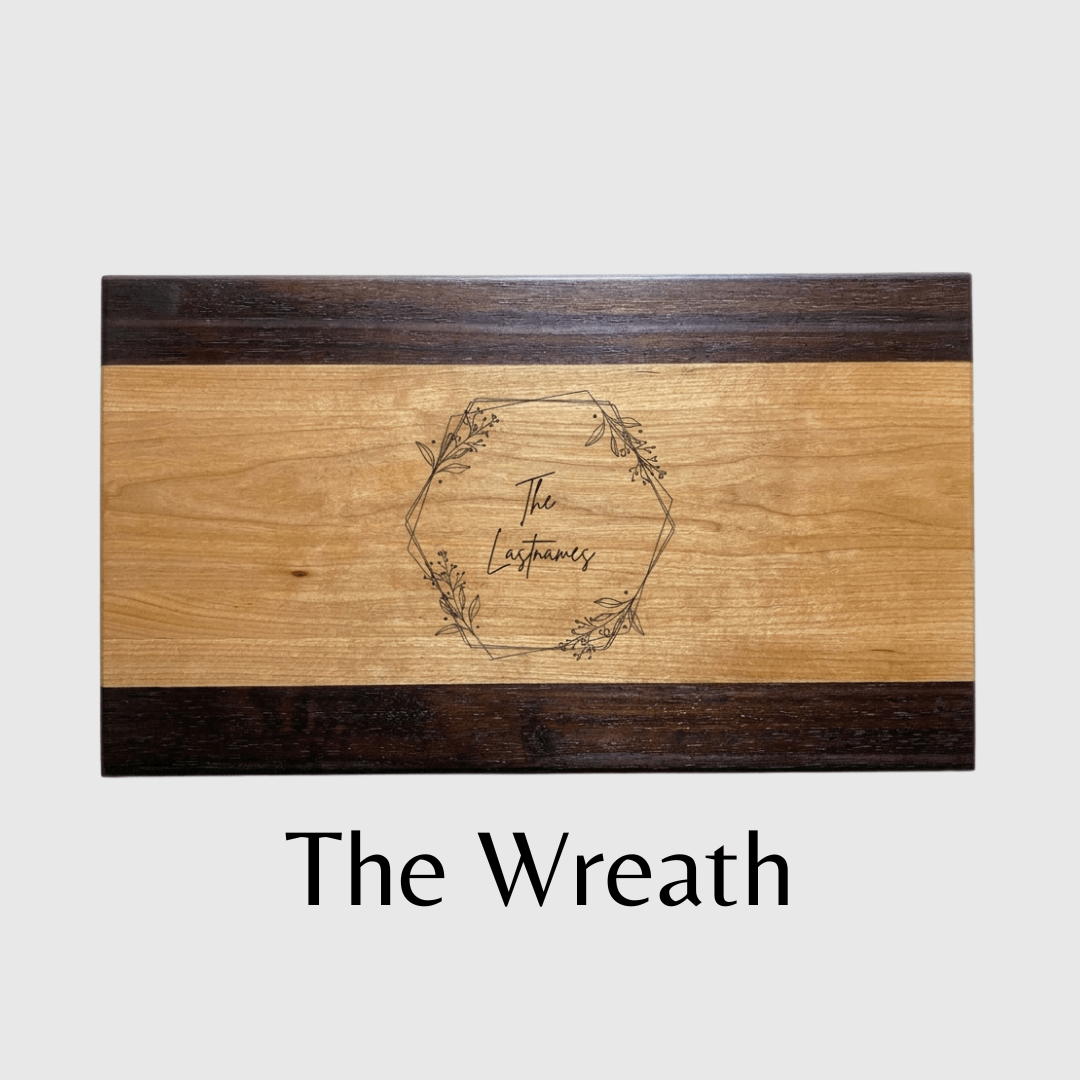 The Forever Board | Personalized Wedding Cutting Board | Walnut & Cherry - Image 4