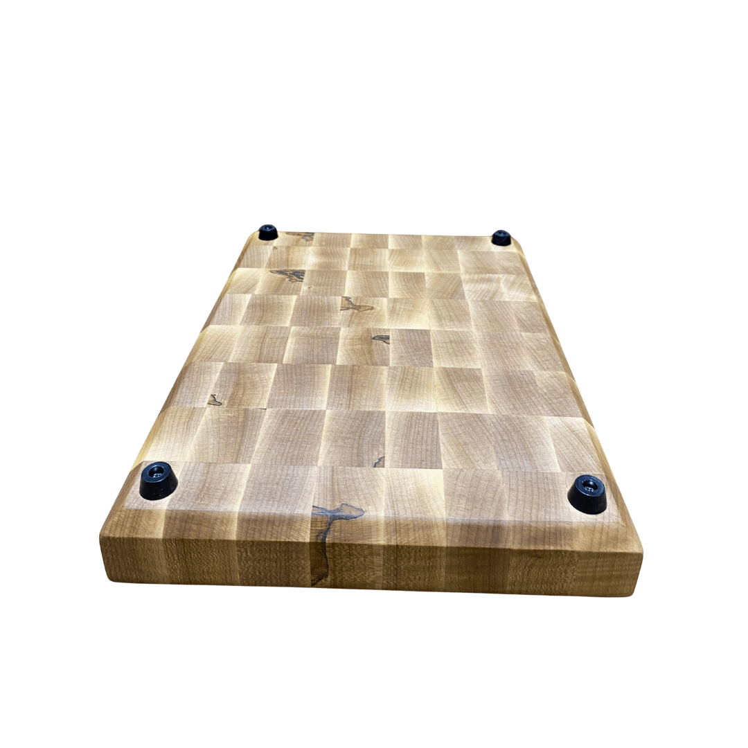End Grain Hardwood Cutting Board – Curly Ambrosia Maple (11″ × 8″ × 1.5″) - Image 2