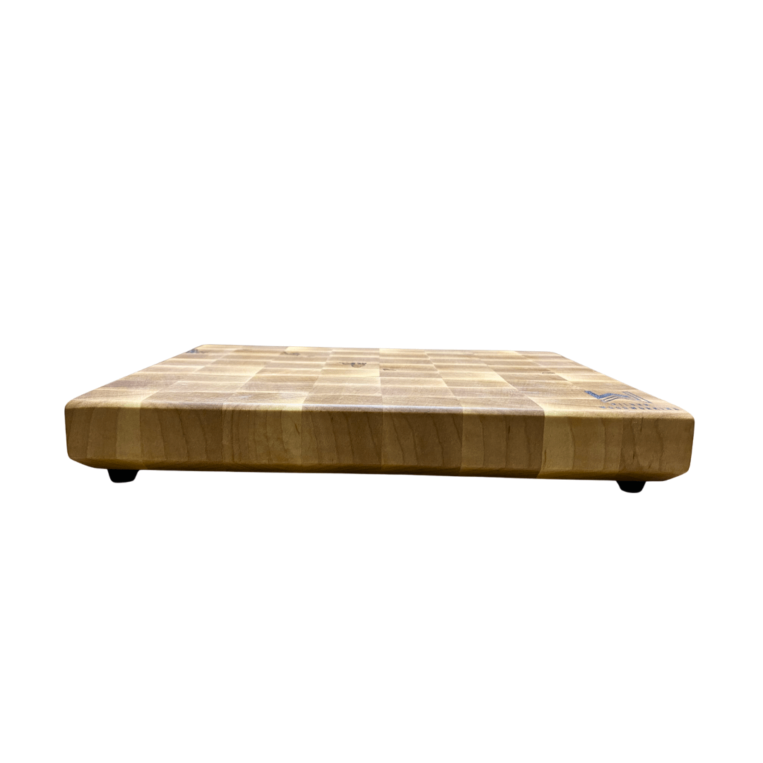 End Grain Hardwood Cutting Board – Curly Ambrosia Maple (11″ × 8″ × 1.5″) - Image 5