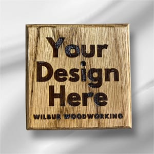 CUSTOM ORDER - Red Oak Coaster Set (Set of 4)