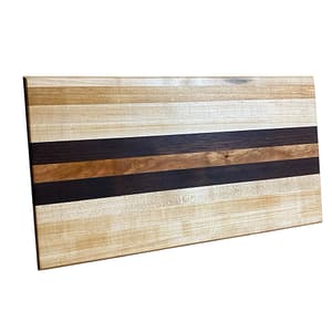 Edge Grain Hardwood Cutting Board β 15β x 8β x 1β (Maple, Cherry, Peruvian Walnut)