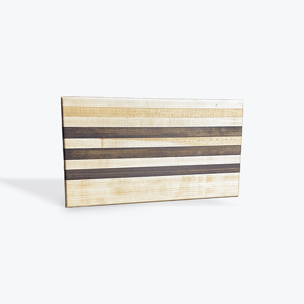 772eabc5-cf69-4652-855d-ce47aac7c655 Edge Grain Hardwood Cutting Board β 15.5β x 9β x 1.5β (Maple & Peruvian Walnut)