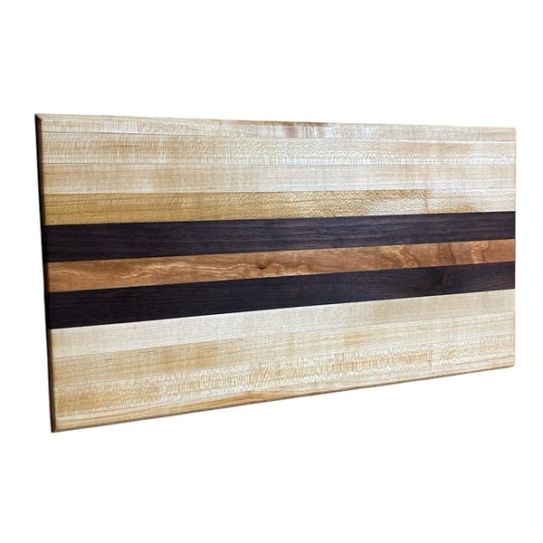 photoroom_20250124_212900-3 Edge Grain Hardwood Cutting Board β 15β x 8β x 1β (Maple, Cherry, Peruvian Walnut)