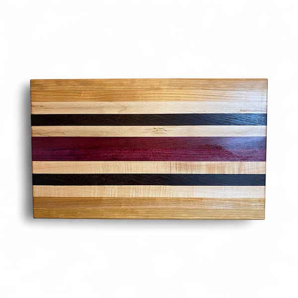 photoroom_20250924_212756 Hardwood Cutting Board β 16.5β x 10β x 1.25β (Cherry, Maple, Purpleheart)