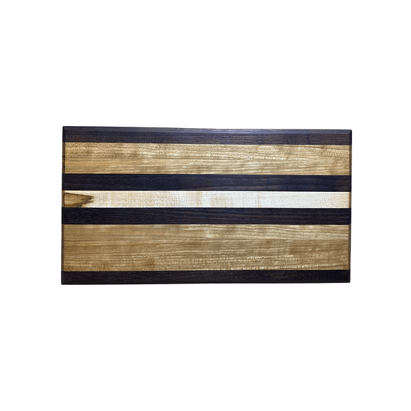 4 Edge Grain Hardwood Cutting Board – Ambrosia Maple, Cherry & Peruvian Walnut (8″ × 15″ × 1.25″)