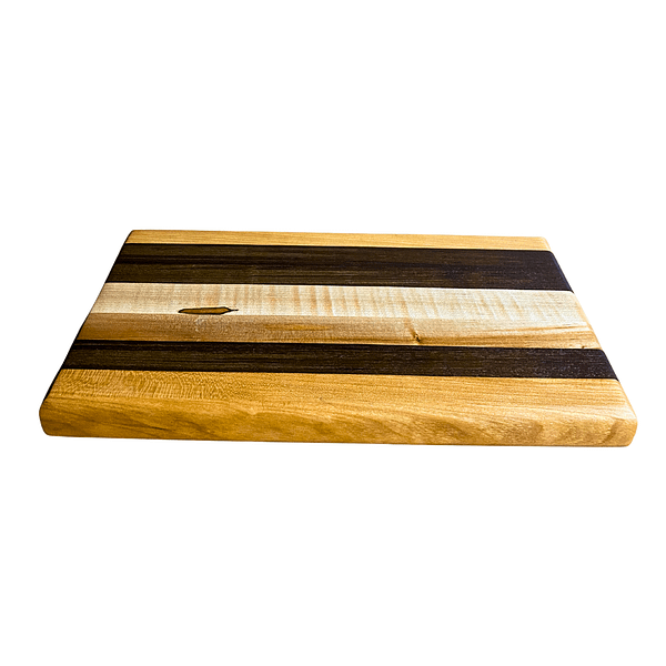 4 Edge Grain Hardwood Cutting Board | 6.5 x 1 x 1 | Walnut, Cherry & Ambrosia Maple