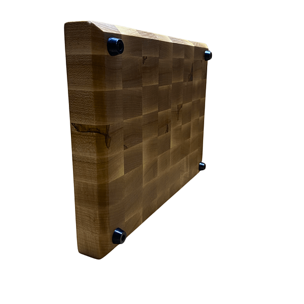 3 End Grain Hardwood Cutting Board – Curly Ambrosia Maple (11″ × 8″ × 1.5″)