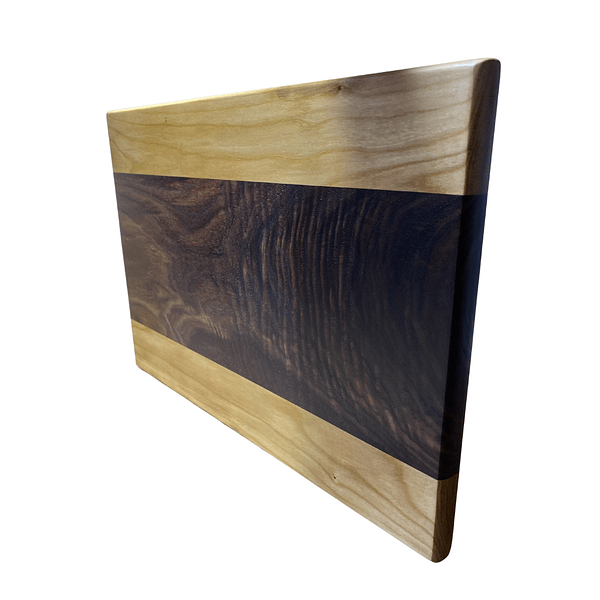 4 Hardwood Cutting Board – Cherry & Figured Walnut (15″ × 10″ × 0.75″)