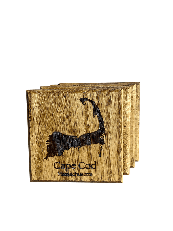 Photoroom_20250213_135415 Cape Cod Coasters - Nautical Red Oak Wood - New England Coastal Decor Gift - Set of 4