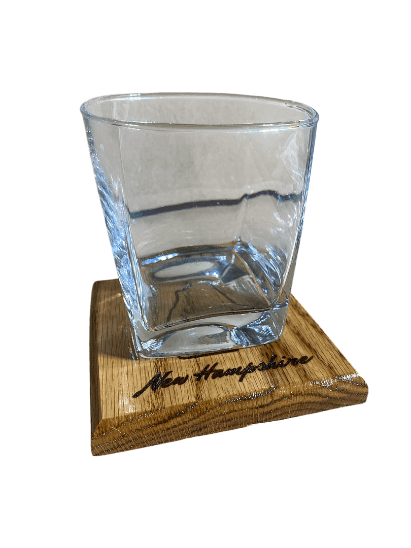 New Hampshire State Coasters - Red Oak Wood - Rustic New England Decor - Housewarming Gift - Set of 4 - Image 2